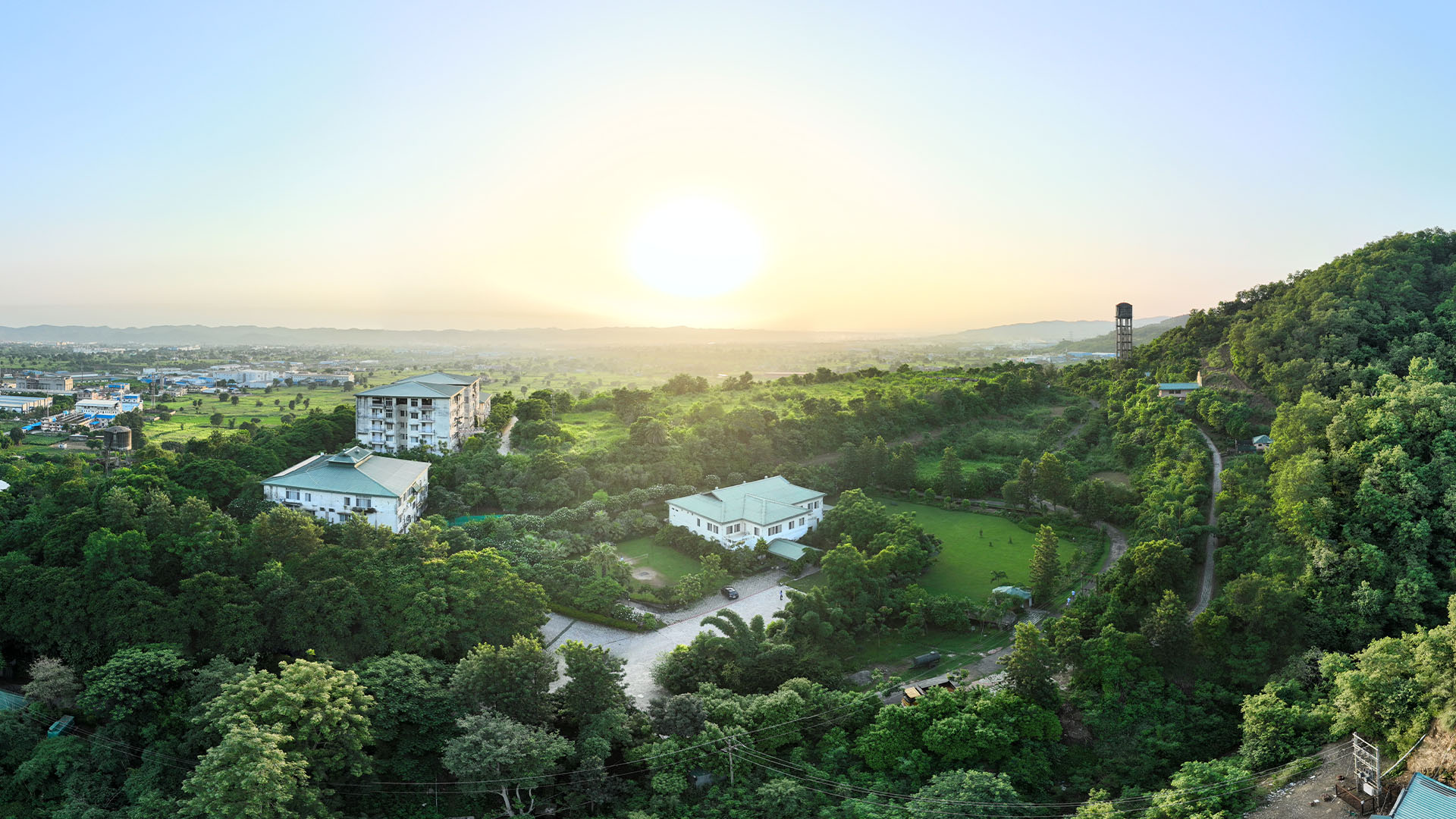 Aerial view of VVAC campus